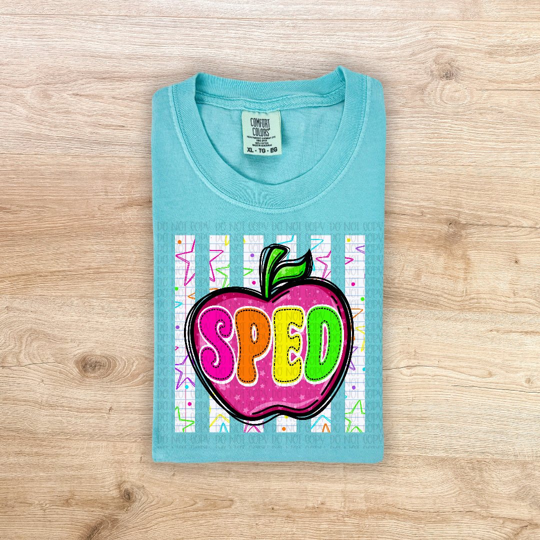 Sped apple (Carter) DTF Transfer