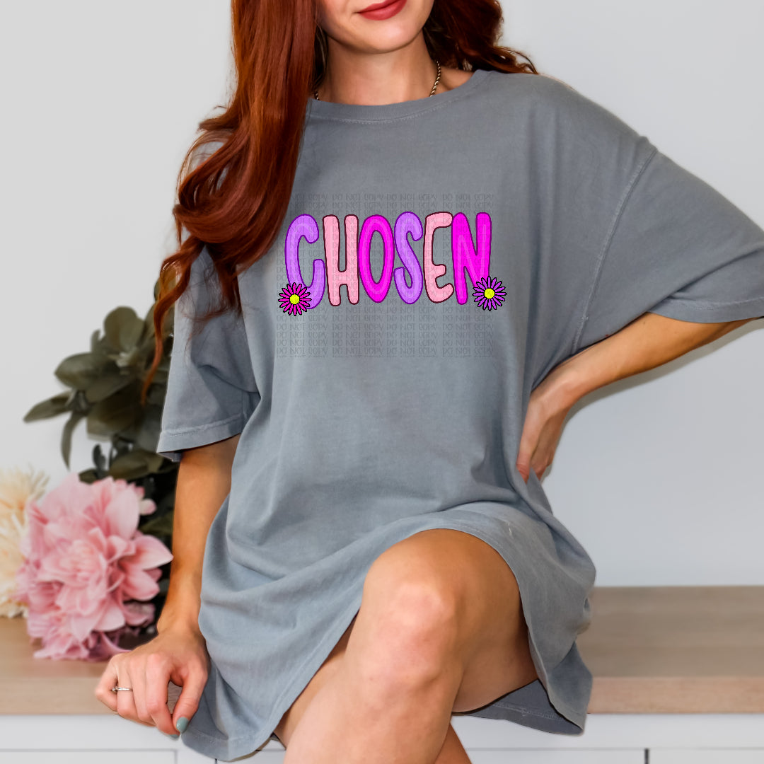 Chosen purple flowers DTF Transfer