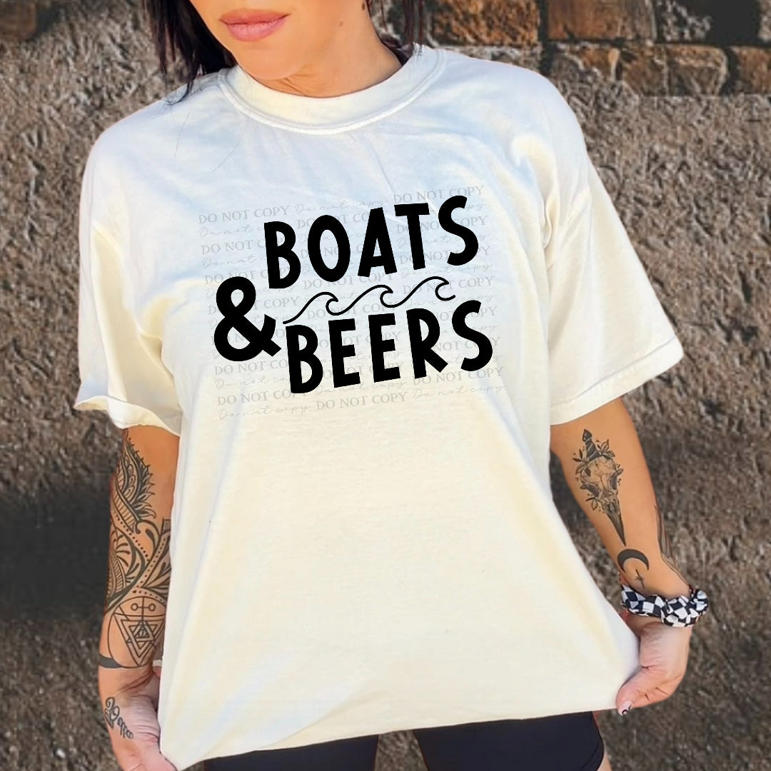 Boats & beers (Wildflower) DTF Transfer