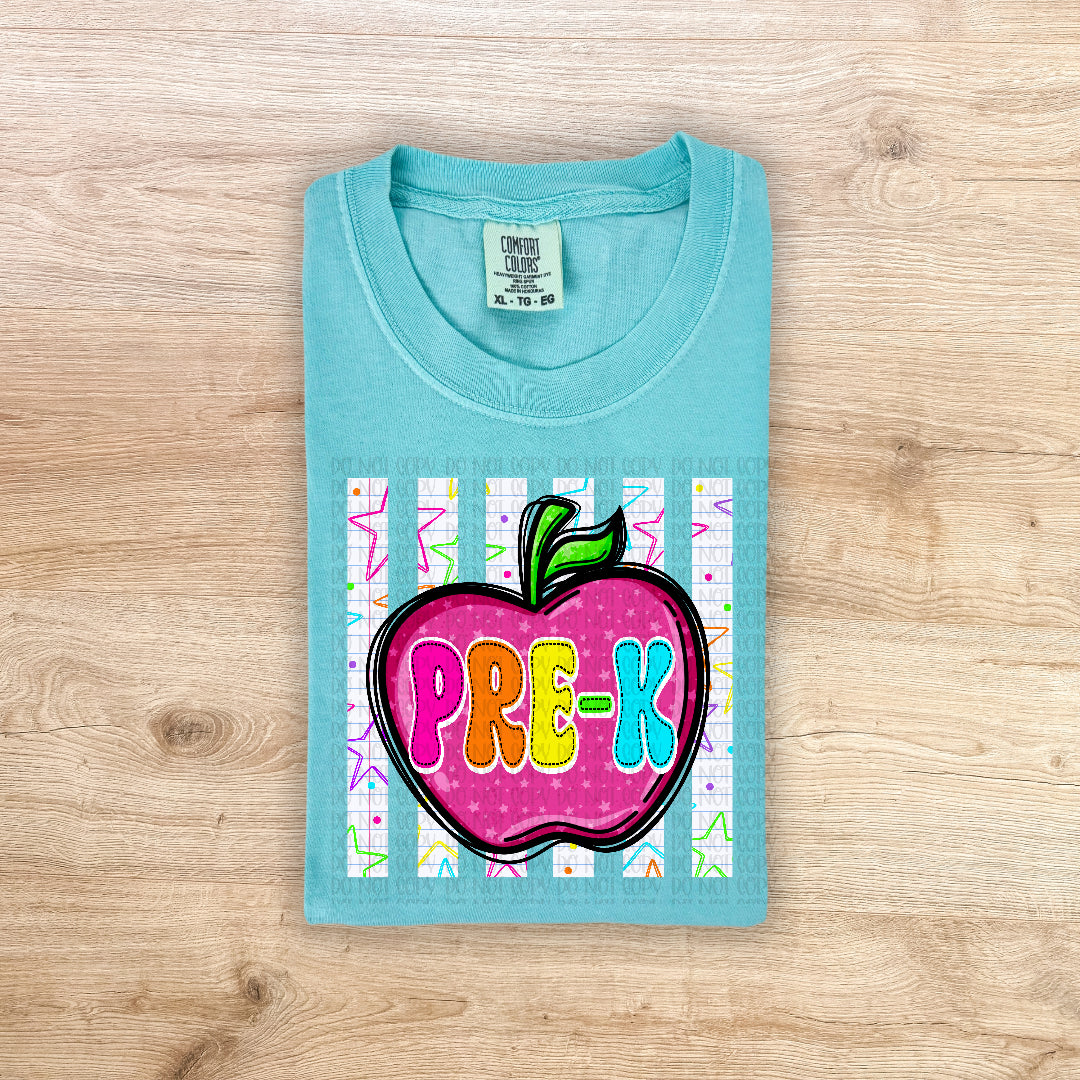Pre-k apple (Carter) DTF Transfer