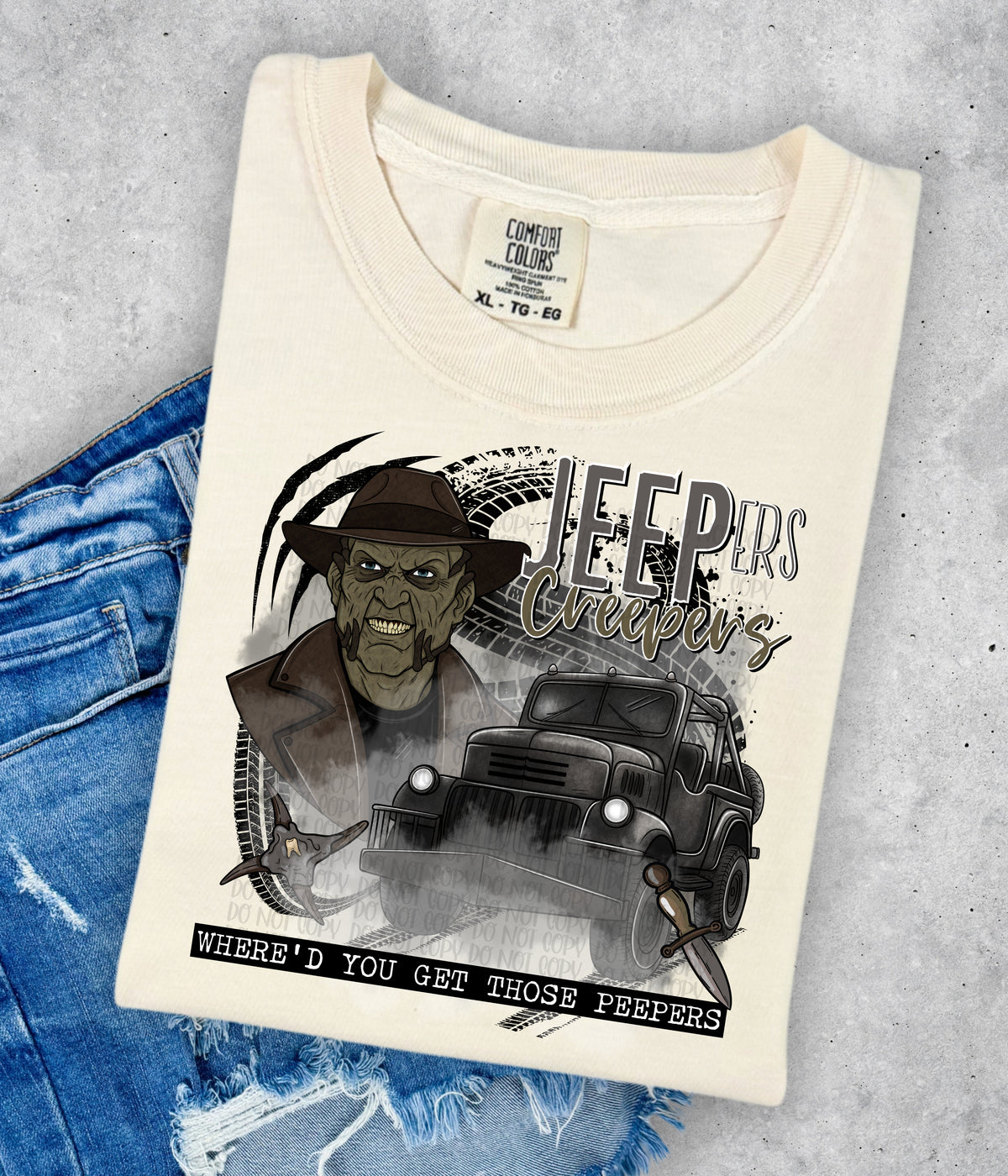 Where'd you get those peepers WITH FOG NO BOY (CST) DTF transfer