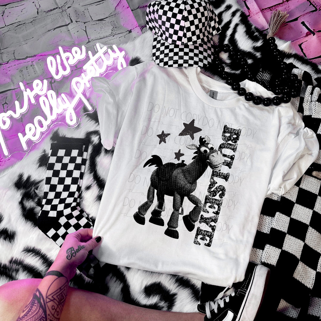 Bullseye halftone BLACK (TIB) DTF Transfer
