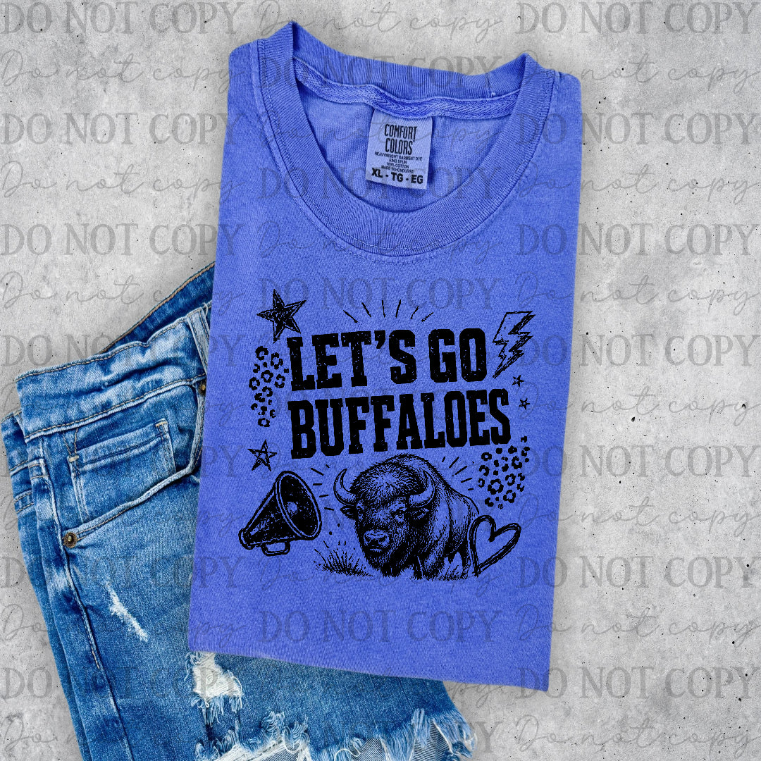 Buffaloes Let's Go Black (PH) DTF Transfer