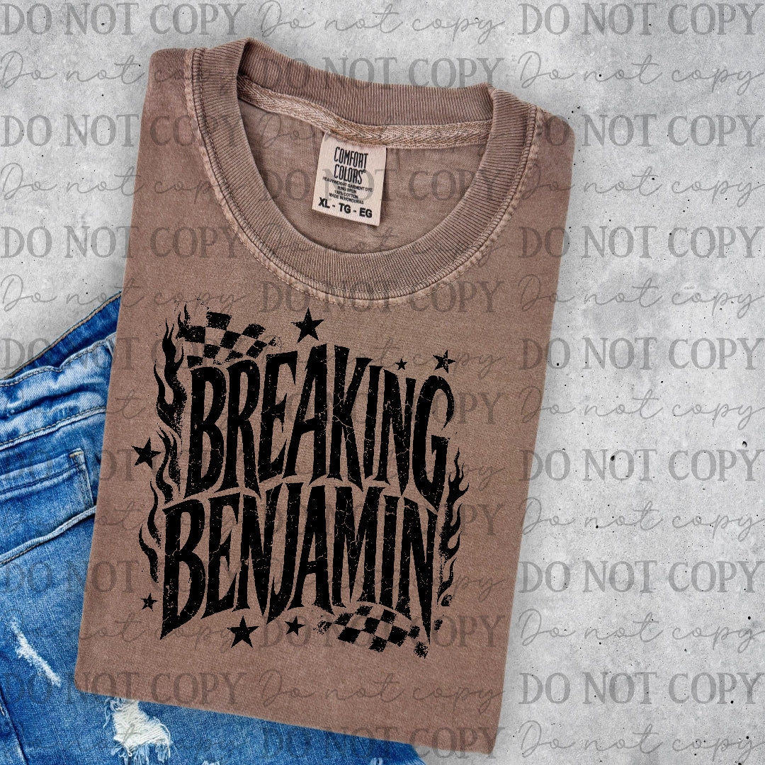 Breaking Benjamin - checkered back ground (Lyttle) DTF Transfer