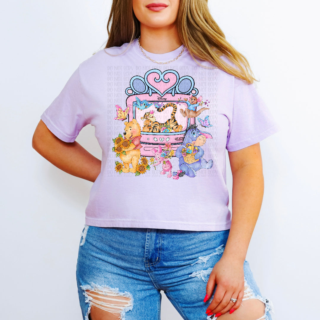 Vintage TV bear and friends (CST) DTF Transfer