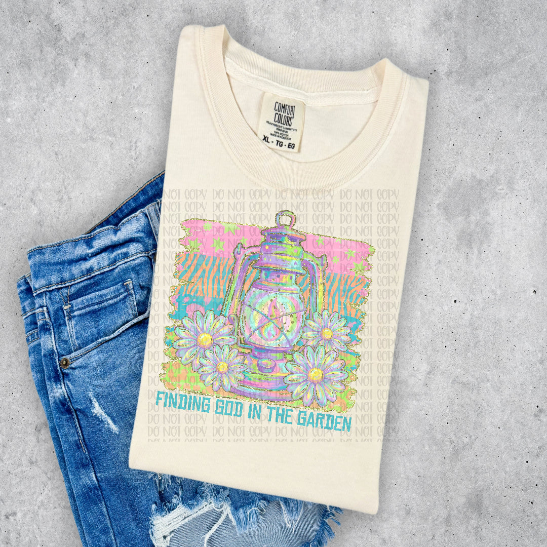 Finding God in the garden (C's) DTF Transfer