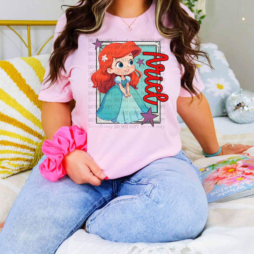 Princess polaroid mermaid (OHDD) DTF Transfer