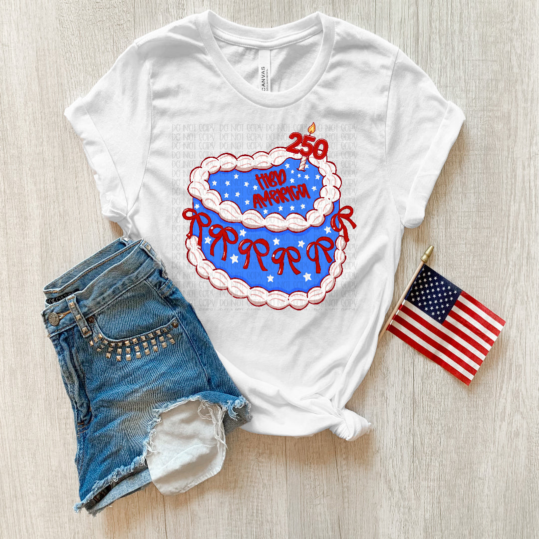 HBD America cake (OHDD) DTF Transfer