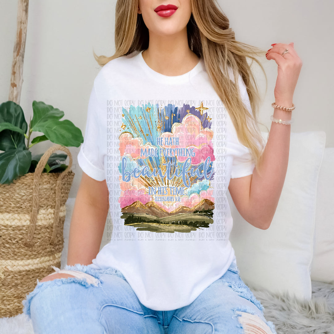 He hath made everything beautiful (C's) DTF Transfer