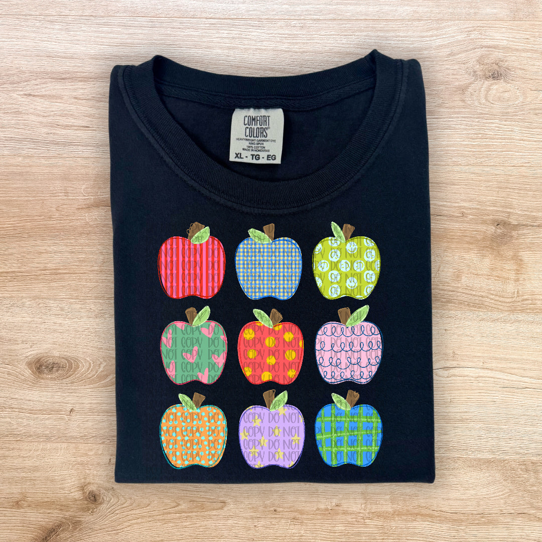 Multi print apple collage (Carter) DTF Transfer