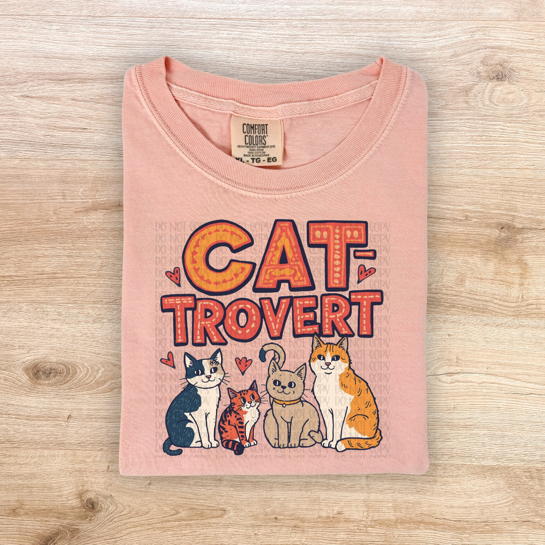 Cat trovert PINK (CSG) DTF Transfer