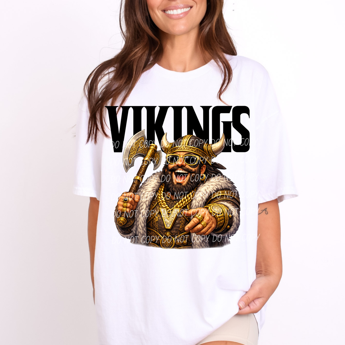 vikings Swag Mascot (City) DTF Transfer (Copy)