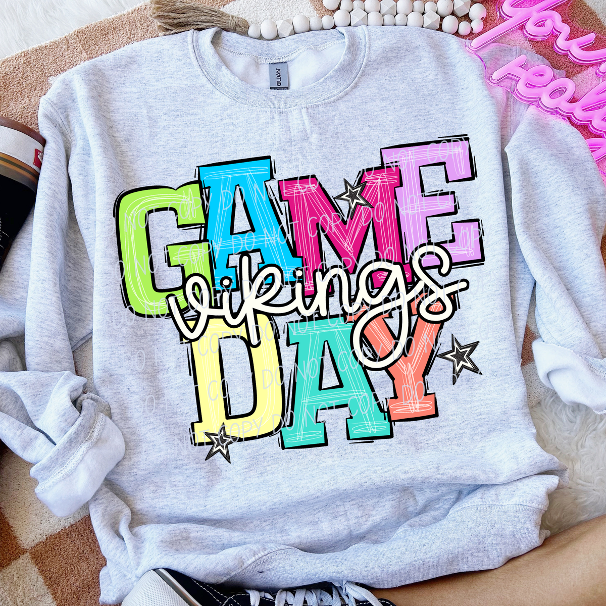 Vikings-Preppy Game Day (City) DTF Transfer