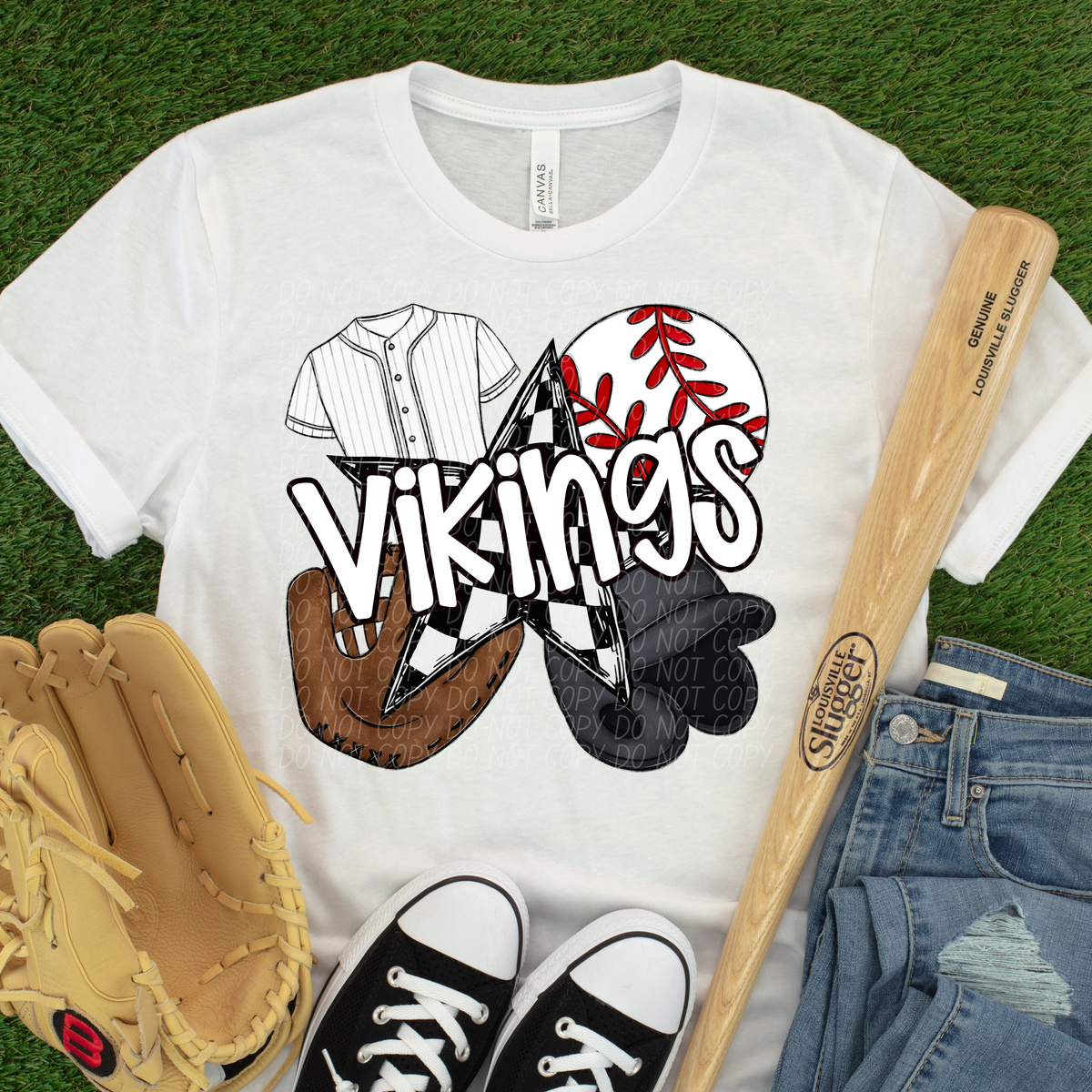Baseball items VIKINGS (CITY) DTF transfer