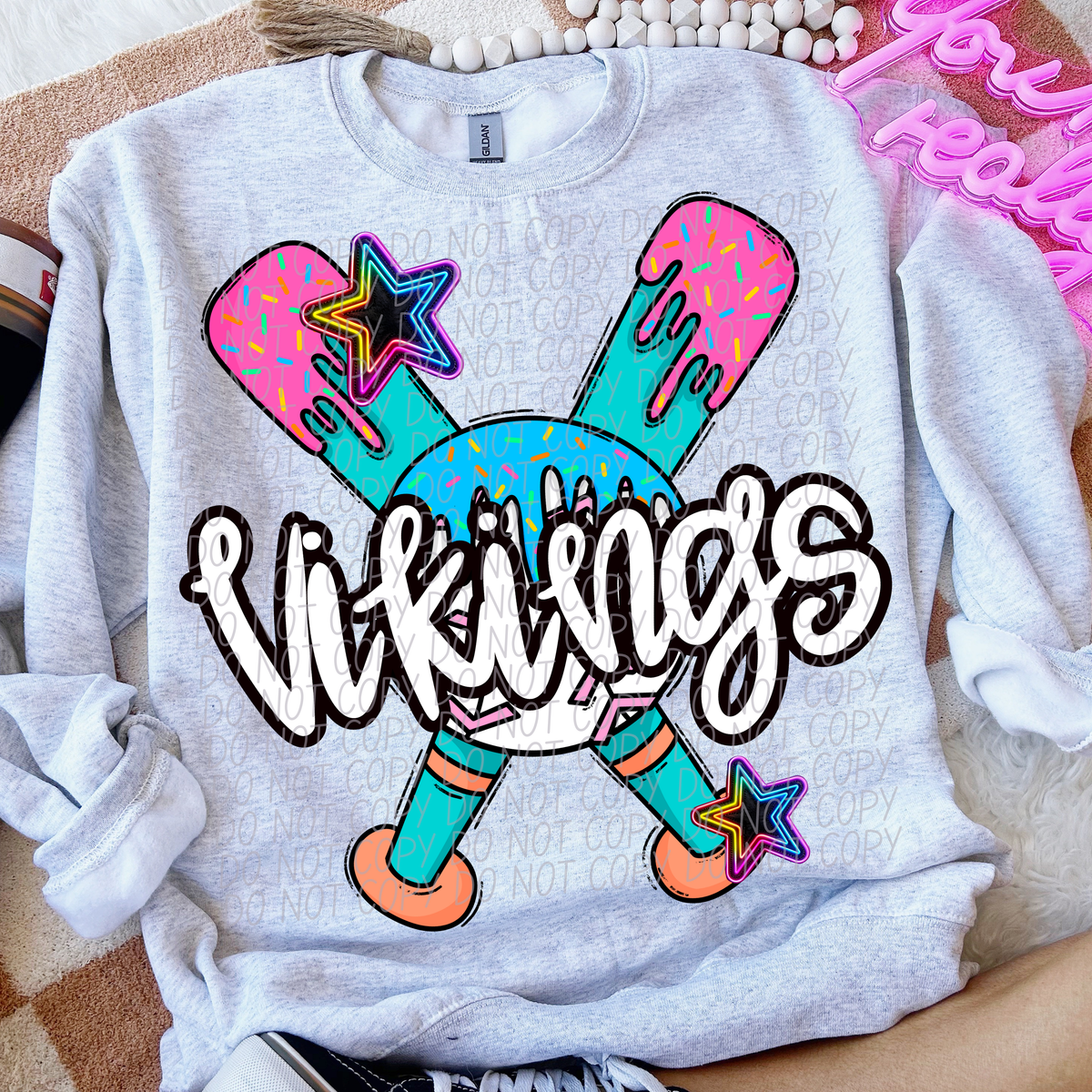 Dripping baseball Vikings (CITY) DTF transfer