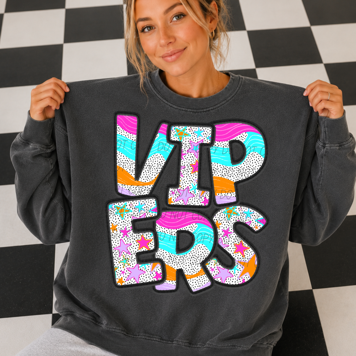 vipers wavy stars (city) DTF transfer