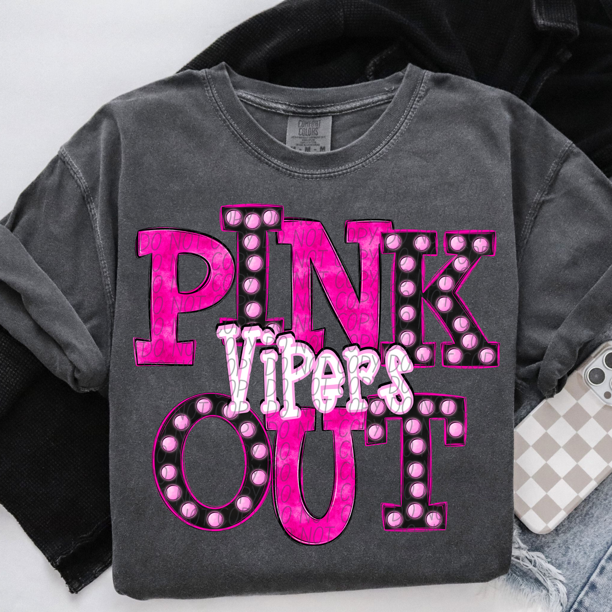 Vipers Pink Out Marquee (City) 113055 DTF transfer