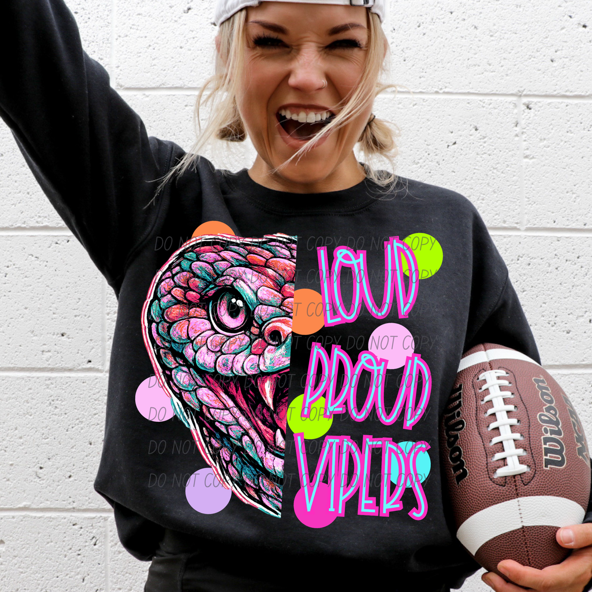 vipers loud proud polkadots (city) DTF transfer