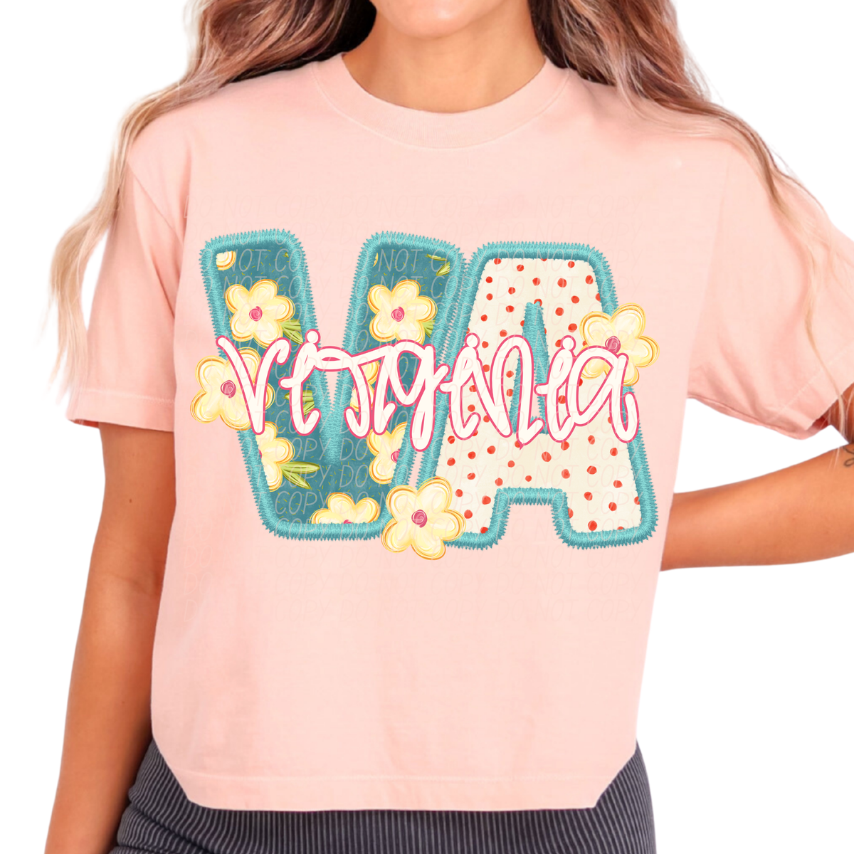 Virgina retro floral (City) DTF Transfer
