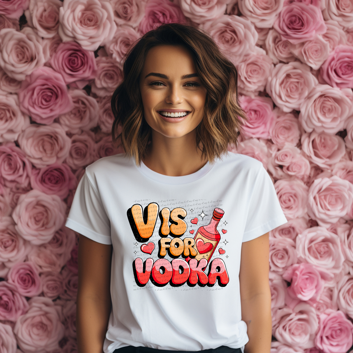 V Is For Vodka 71816 DTF Transfer