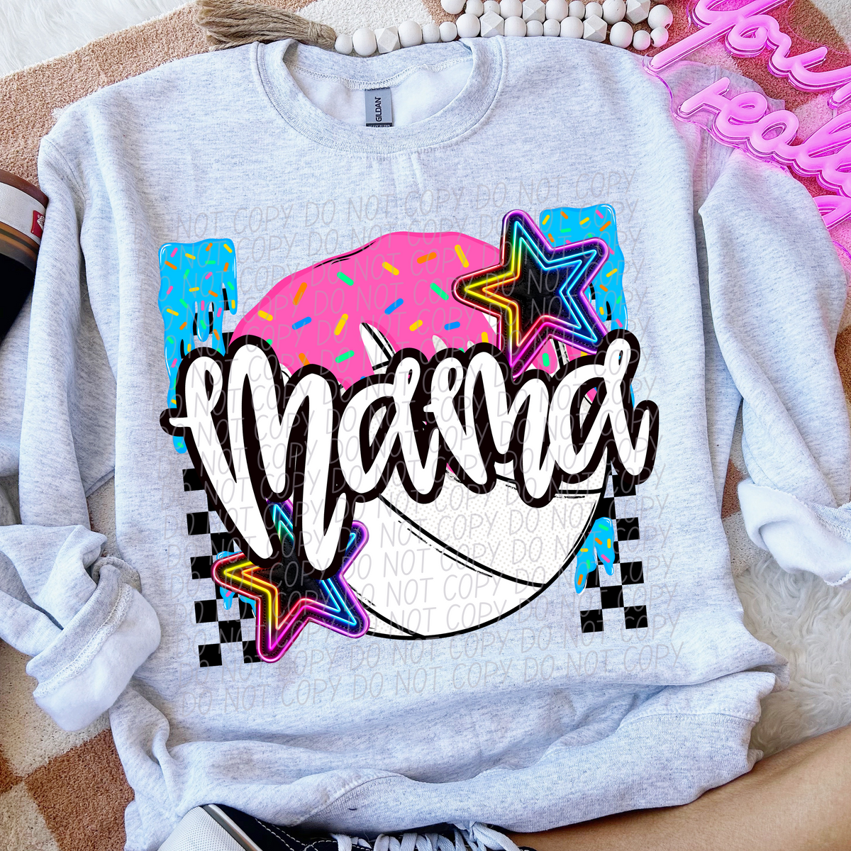 Volleyball mama drip (CITY) DTF transfer