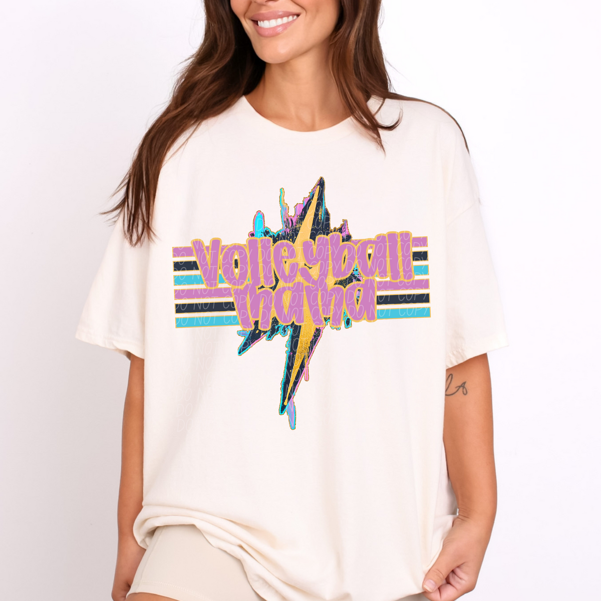 Geode Bolt Volleyball Mama (CITY) DTF transfer