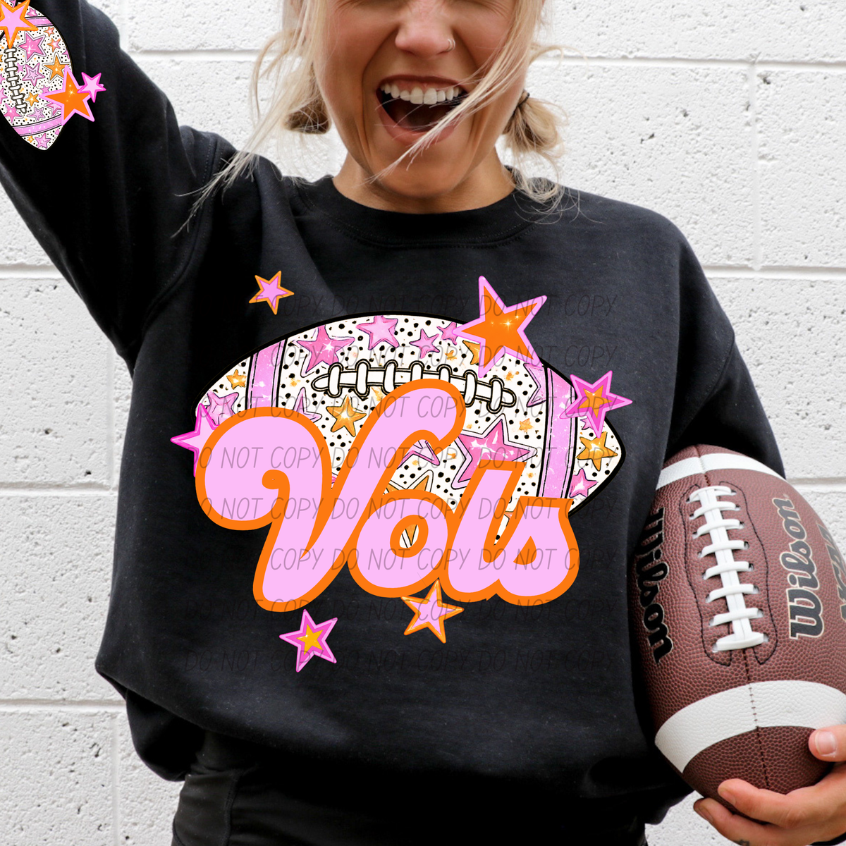 Vols pink football (city) DTF transfer