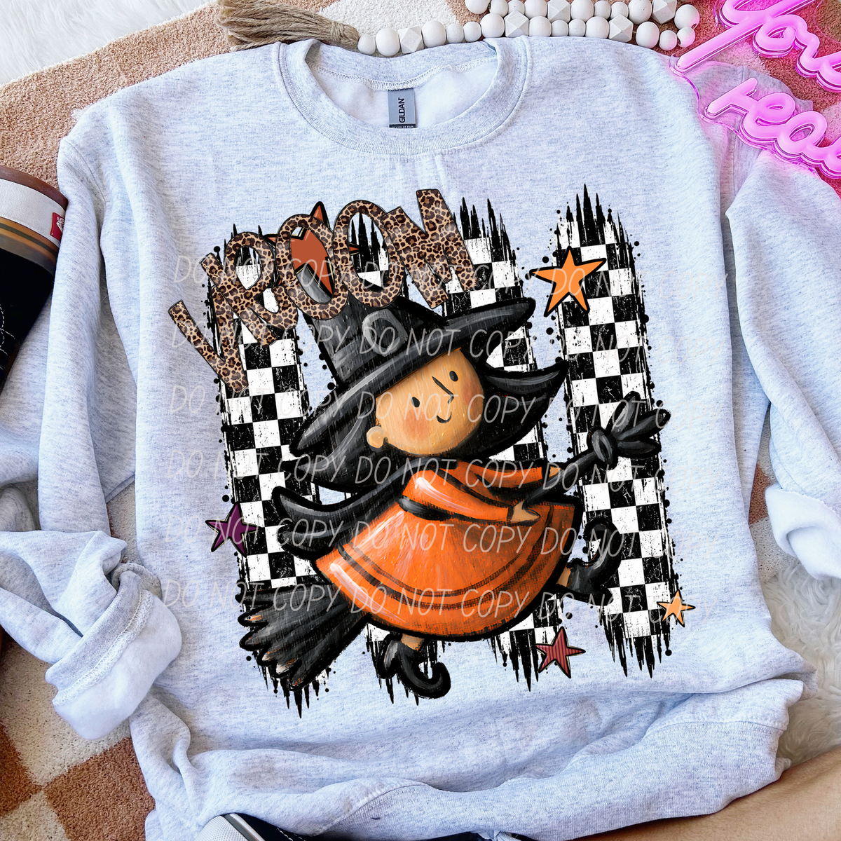 Vroom-Witch on Broom (CITY)DTF Transfer