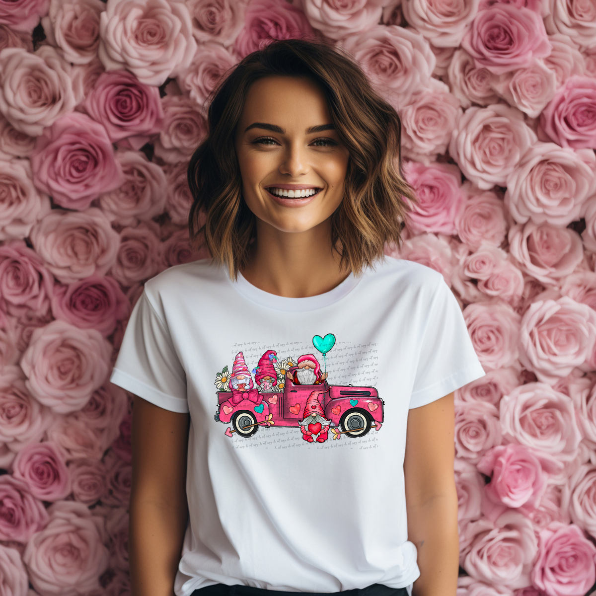 Valentine Gnome Truck 71635 DTF Transfer