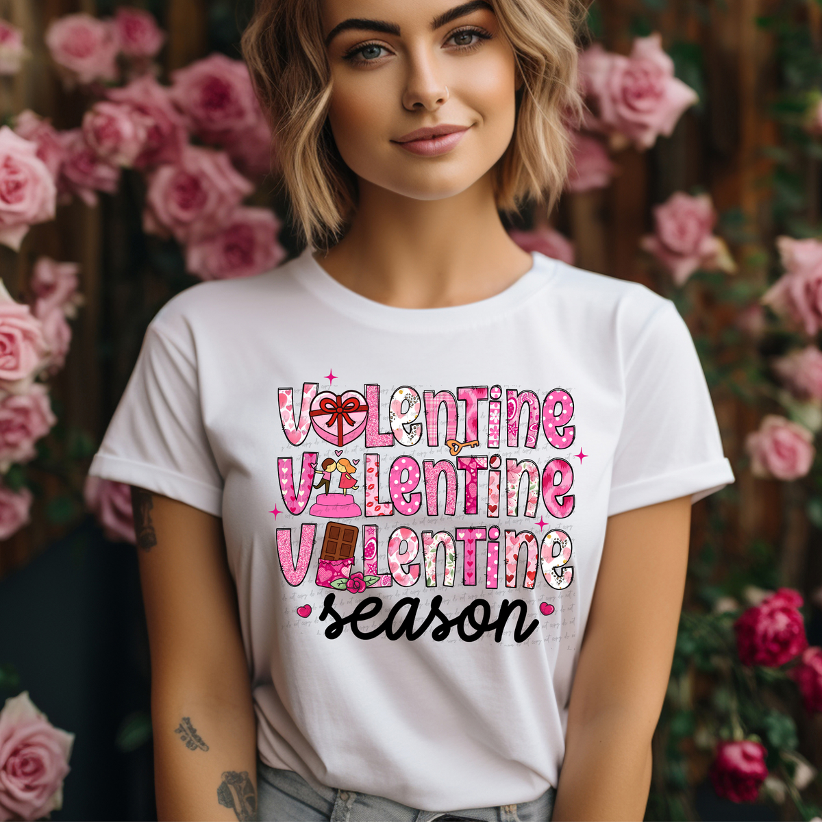 Valentine Season Stacked 76770 DTF Transfer