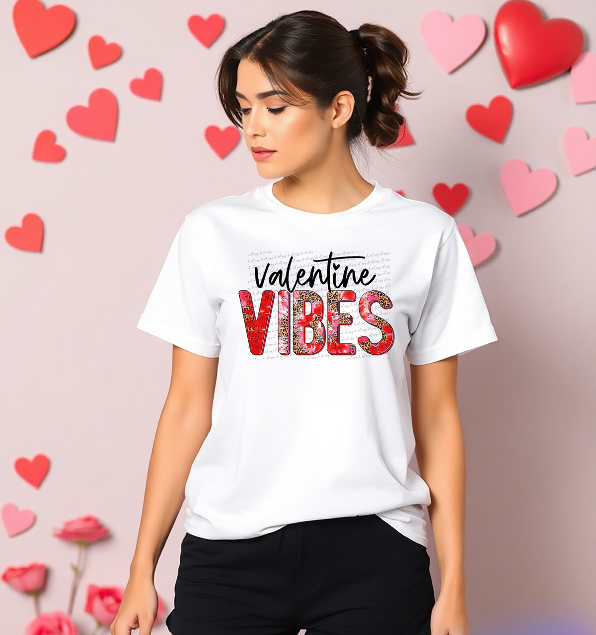 Valentine Vibes Tie Dye Leopard 71825 DTF Transfer