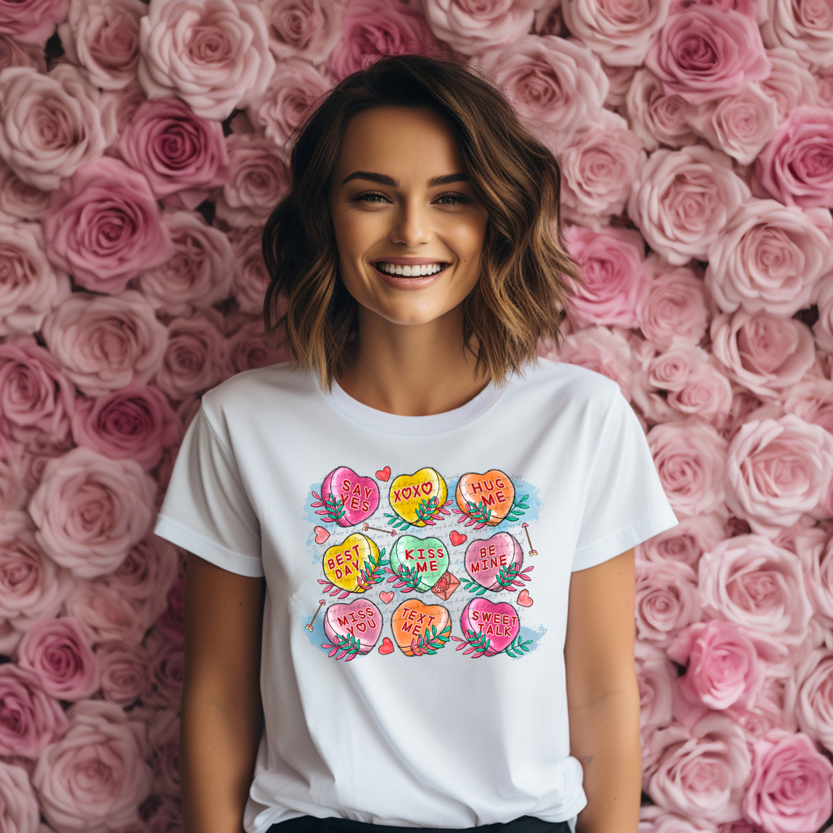 Valentine's Day Candy Hearts 71642 DTF Transfer