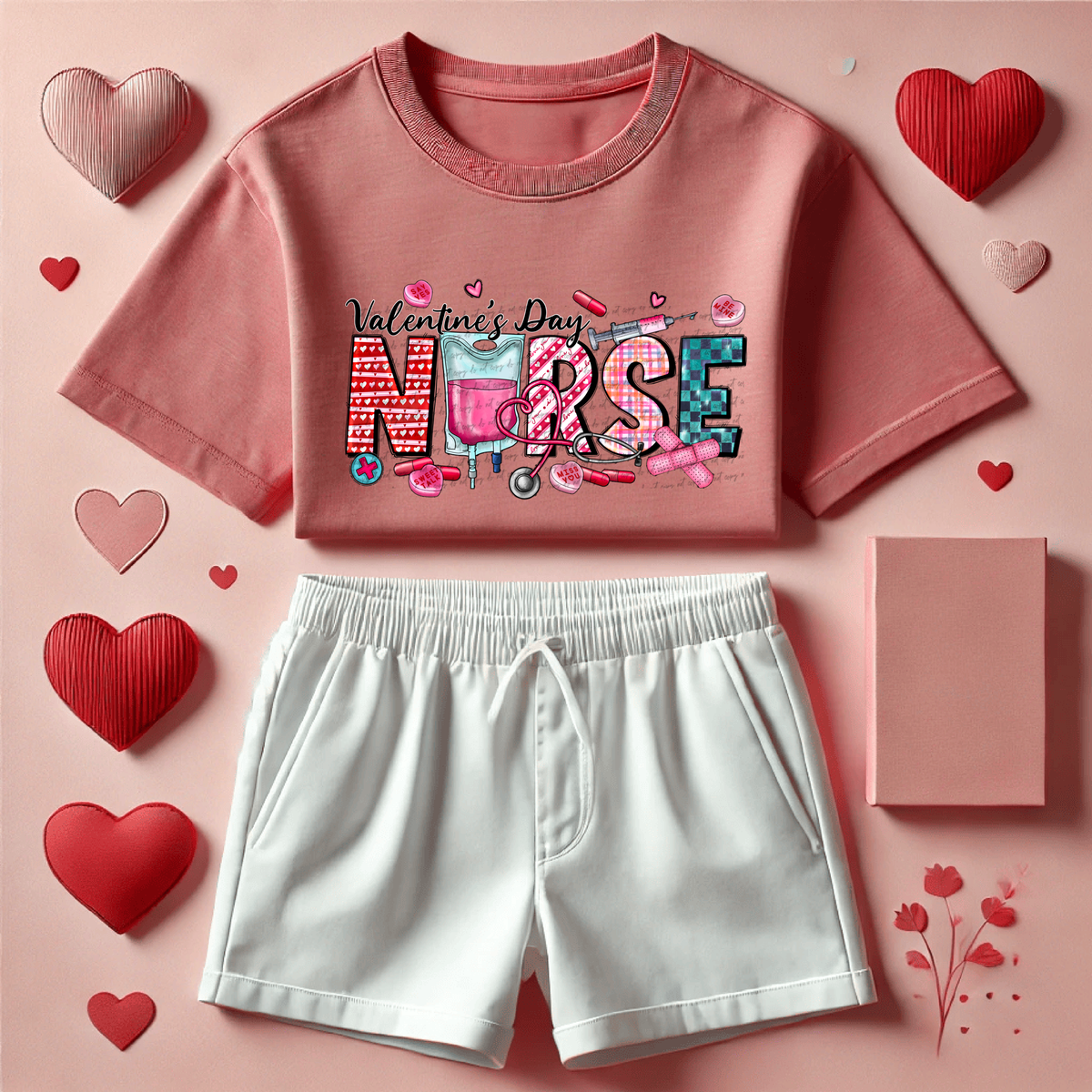 Valentine's Day Nurse 71644 DTF Transfer