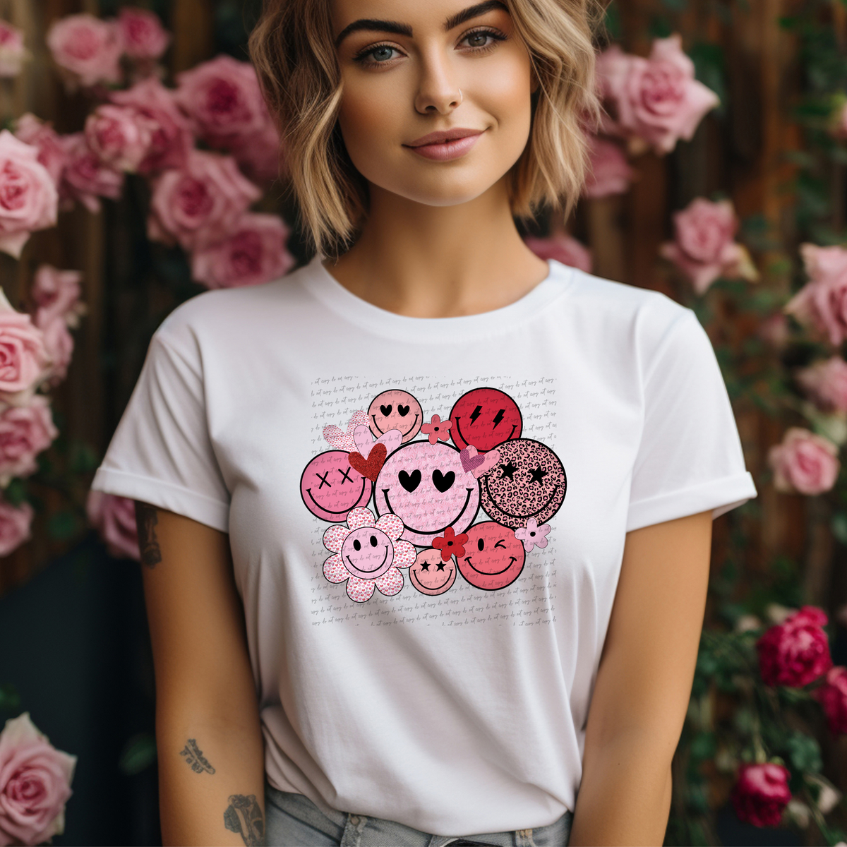 Valentines Smiley 71827 DTF Transfer