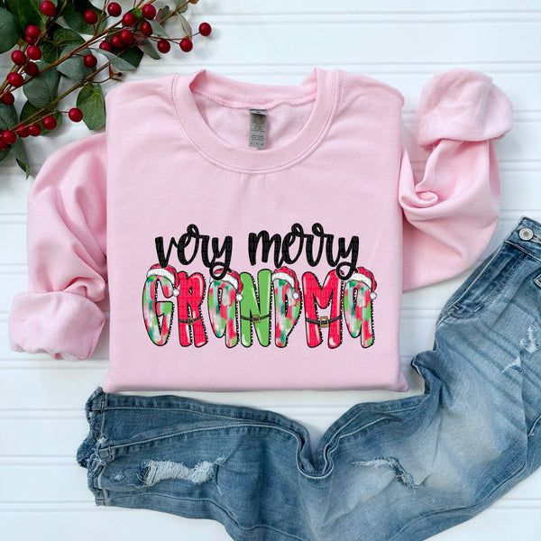 Very Merry Grandma *Pink* (SDD) DTF Transfer