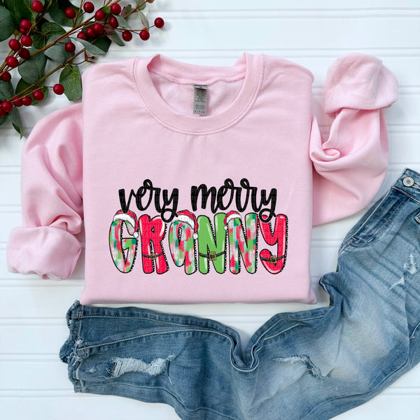 Very Merry Granny *Pink* (SDD) DTF Transfer