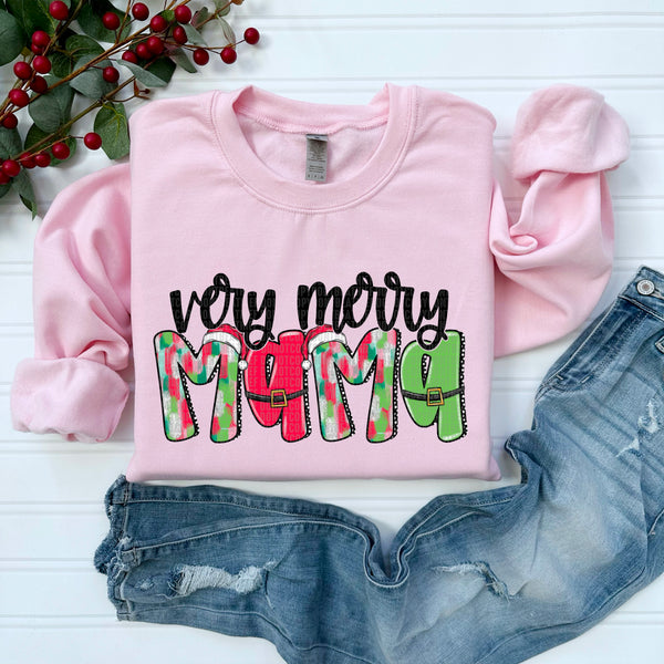 Very Merry Mama *Pink* (SDD) DTF Transfer