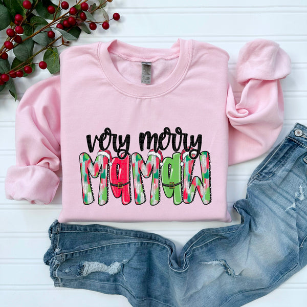 Very Merry Mamaw *Pink* (SDD) DTF Transfer