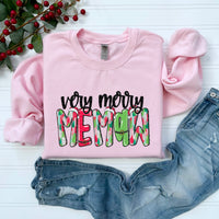 Very Merry Memaw *Pink* (SDD) DTF Transfer