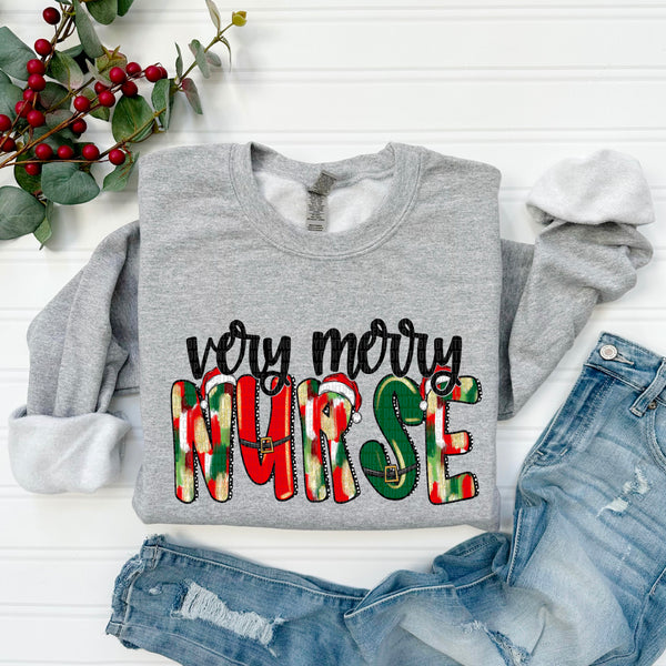 Very Merry Nurse *Red* (SDD) DTF Transfer