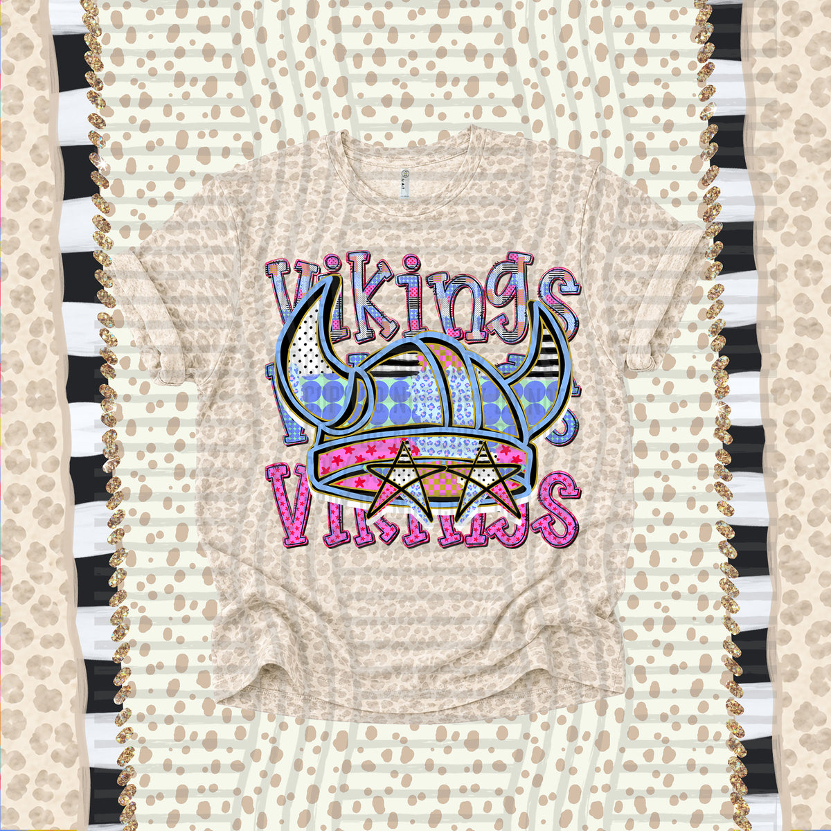 Vikings-Dolly Doodle Print (Caplinger) DTF Transfer