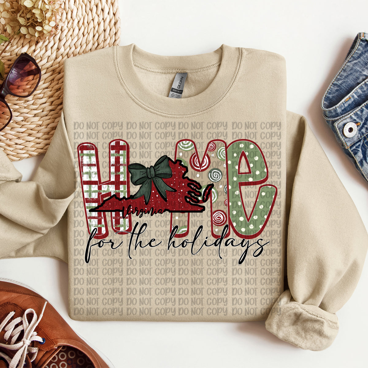 Virginia Home for the Holidays (VP) DTF Transfer
