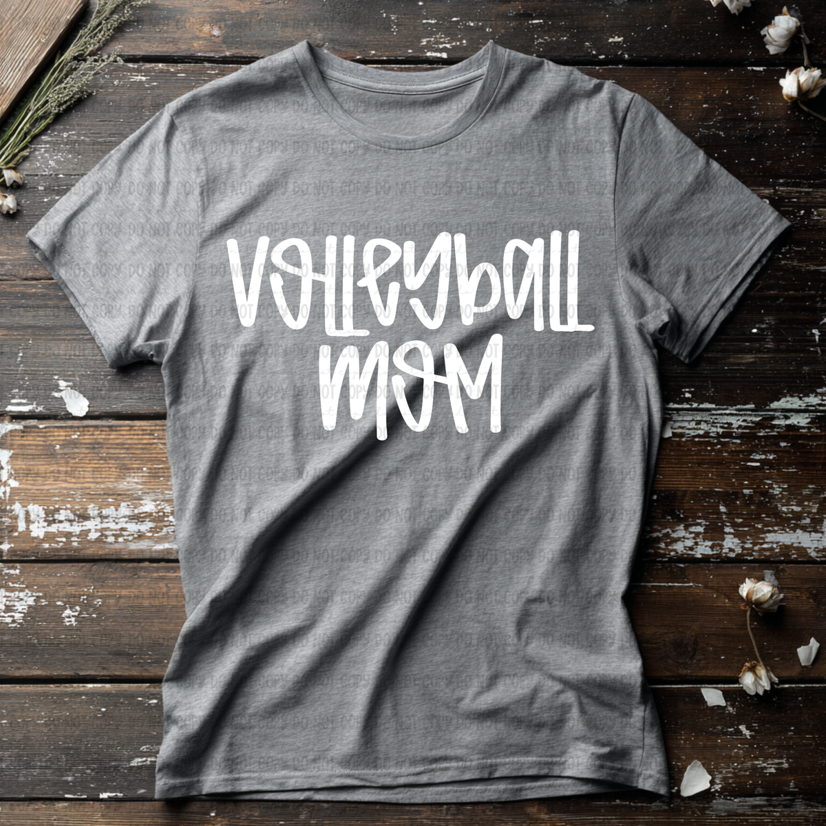 Volleyball mom WHITE marker (Revel) DTF Transfer