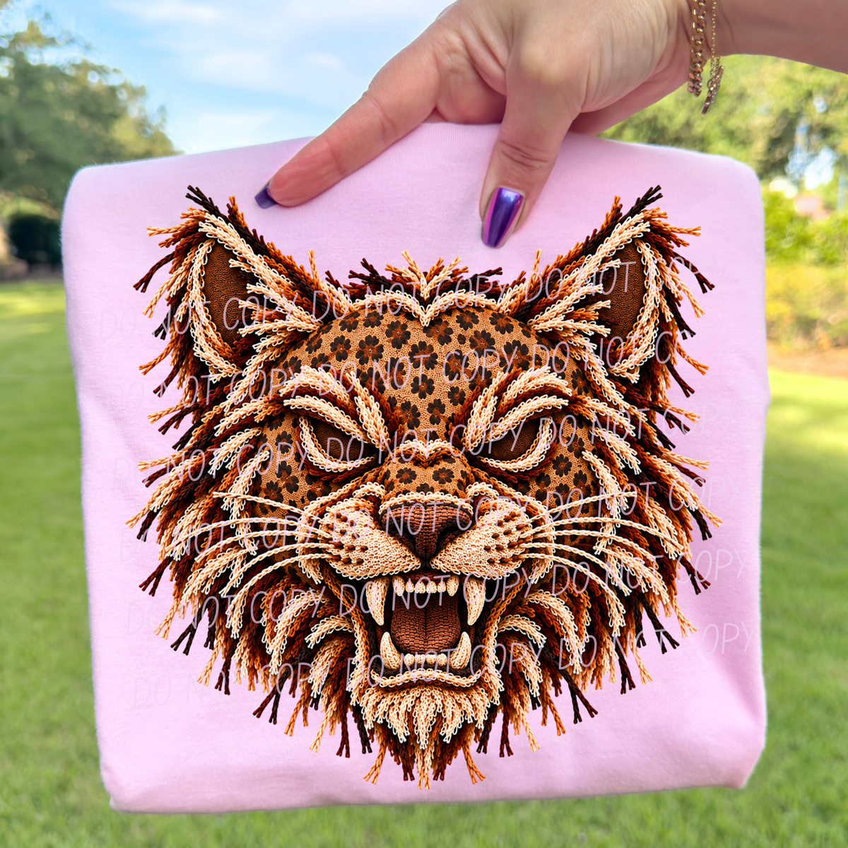 wampuscats leopard fringe mascot (city) DTF Transfer