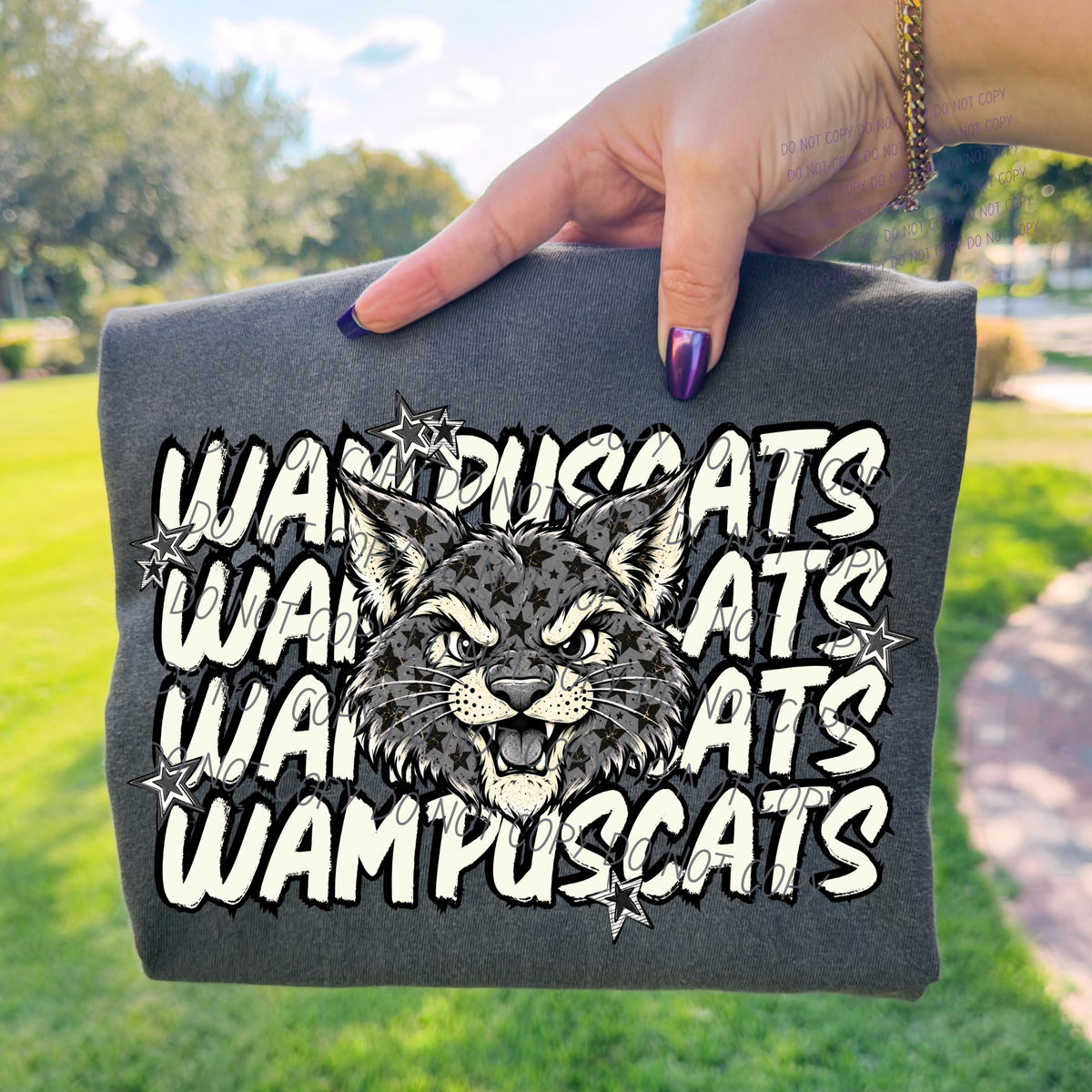 wampuscats varsity after dark (city) DTF Transfer