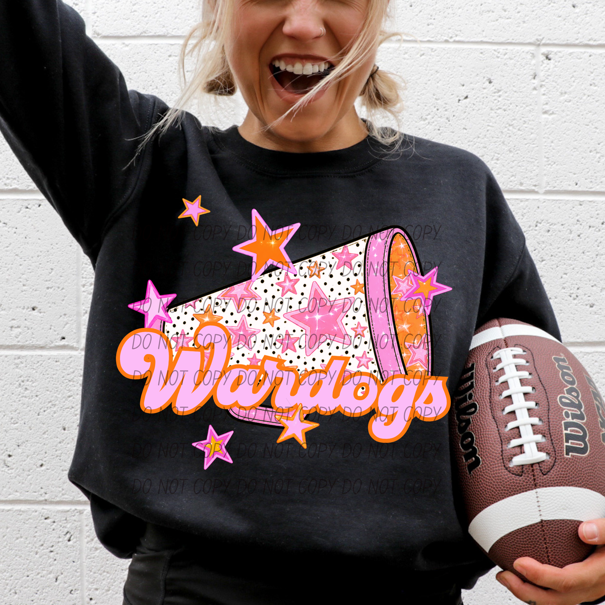 Wardogs pink cheer (city) DTF transfer
