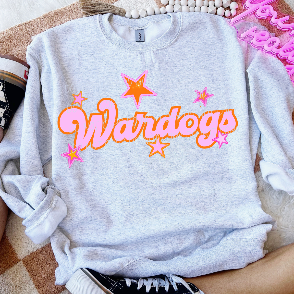 wardogs pink orange stars (city) DTF transfer