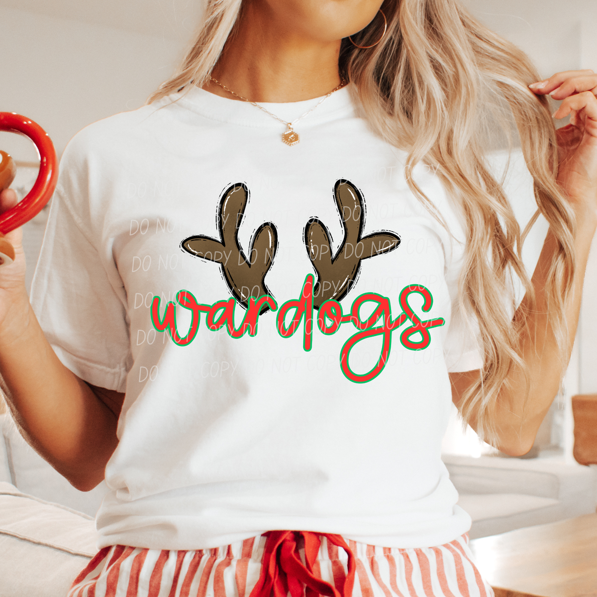 Wardogs with reindeer antler (city) DTF Transfer