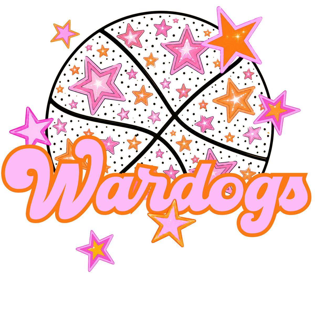 wardogs pink basketball (city) DTF transfer