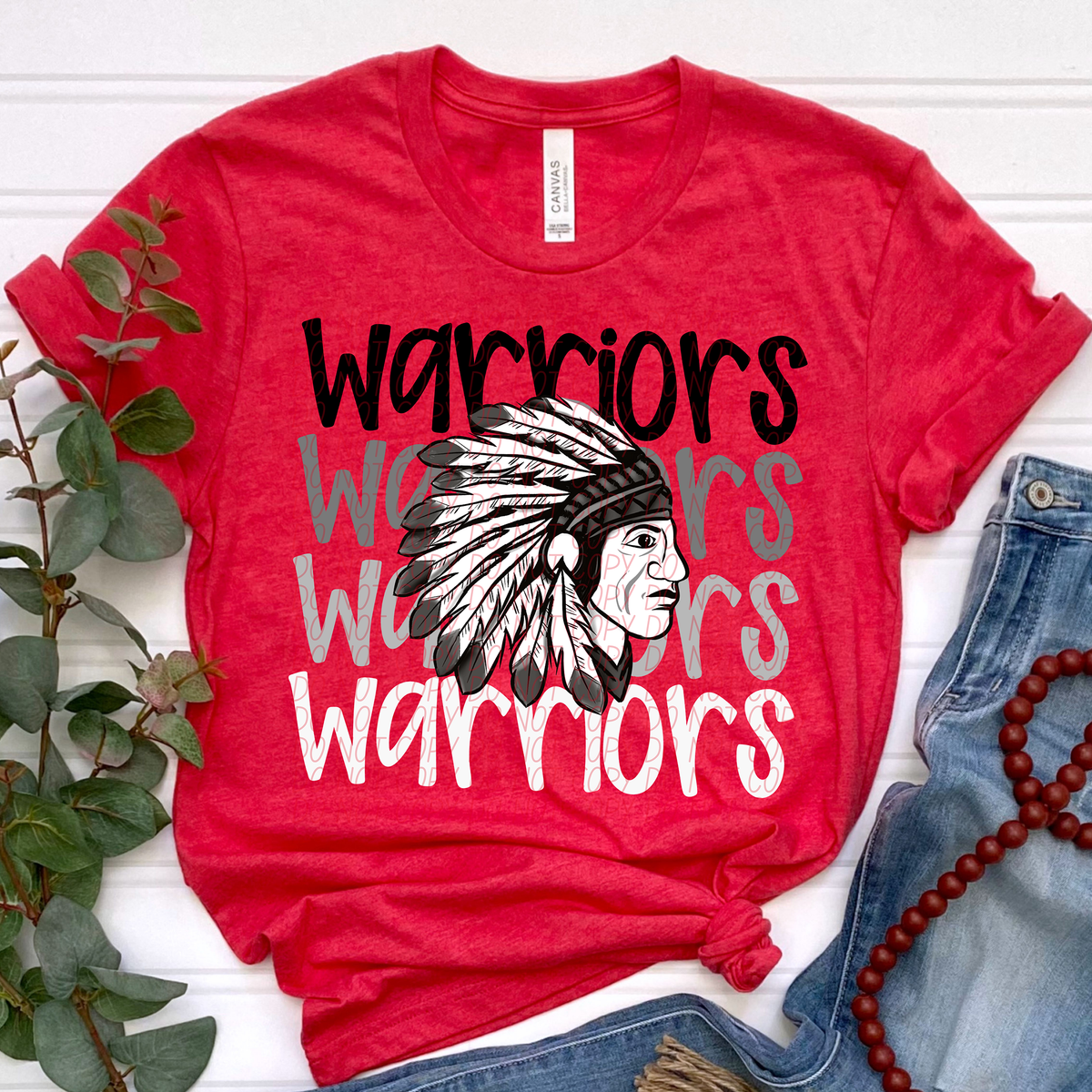 Warriors Word Stacked (CITY) 57474 DTF transfer